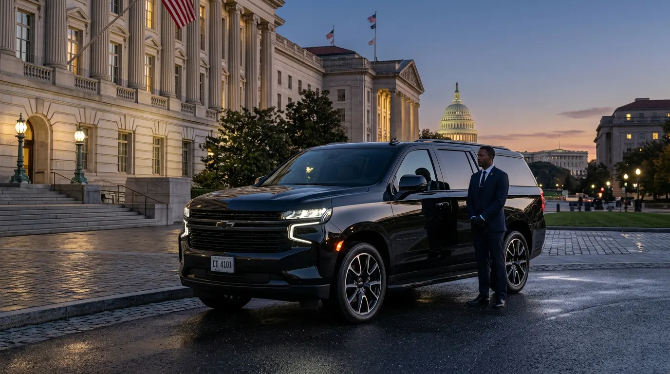 Diplomatic chauffeur service near the US Capitol in Washington DC