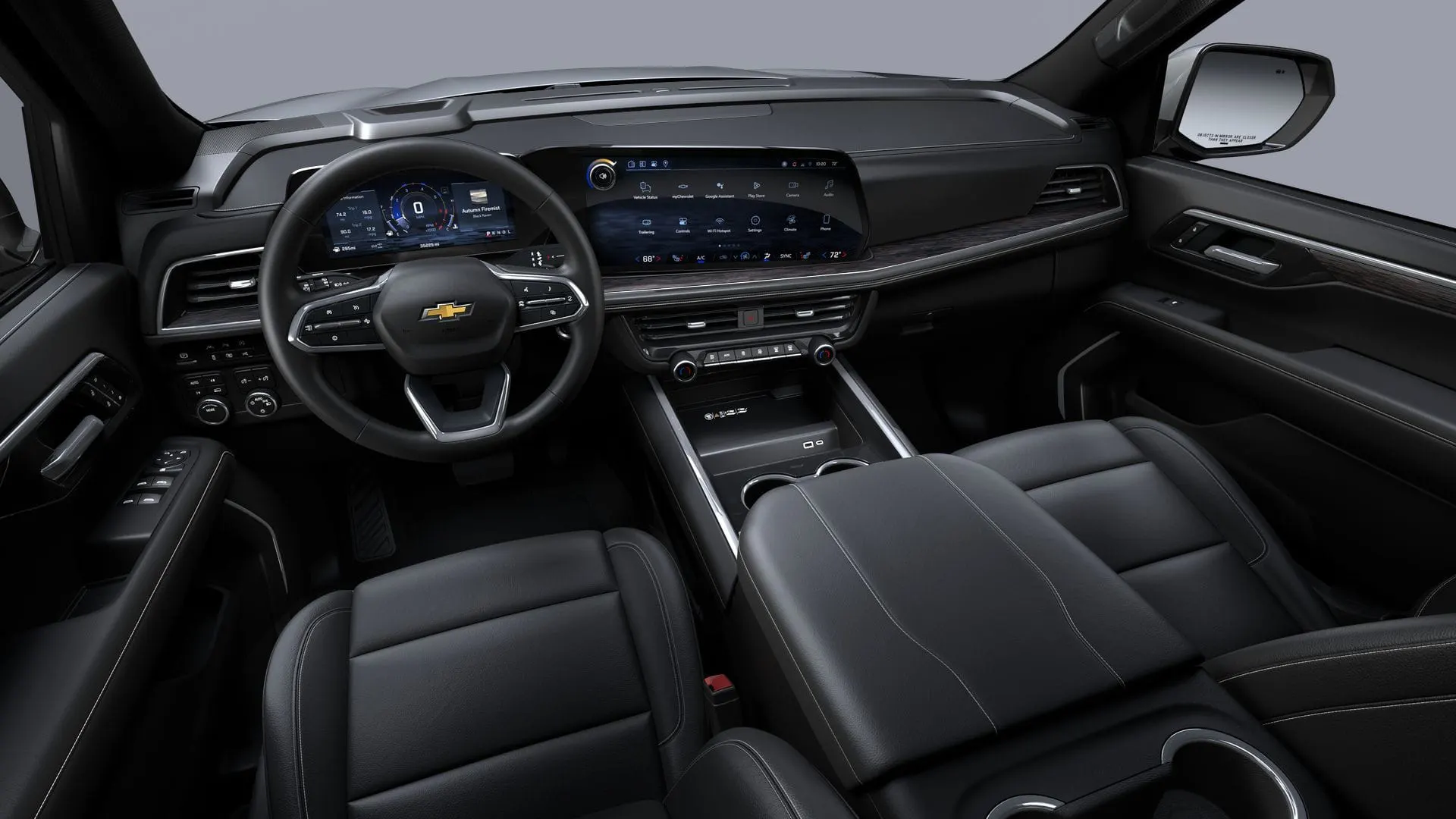 Chevrolet Suburban LT jet black dashboard and front cabin